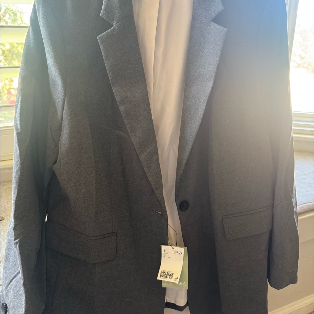 Womens Classic Gray Blazer